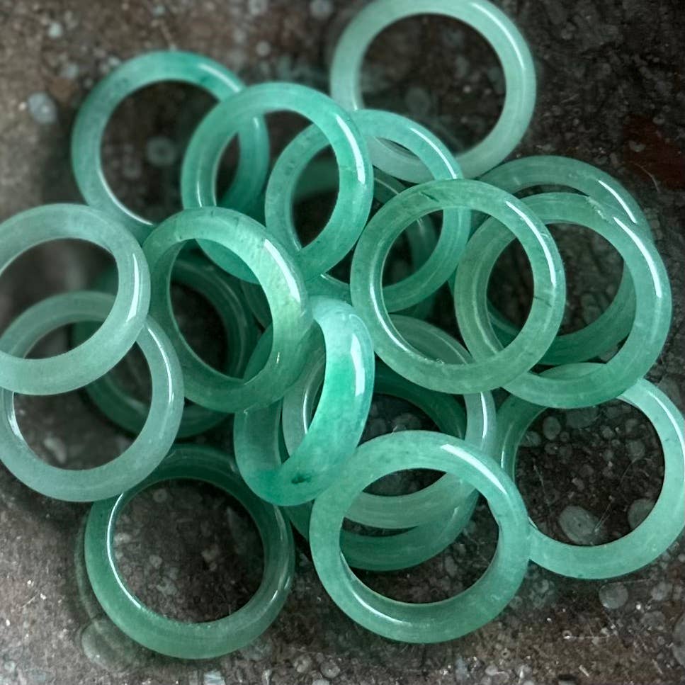 Aventurine Rings -10 pcs (Crystals & Stones)