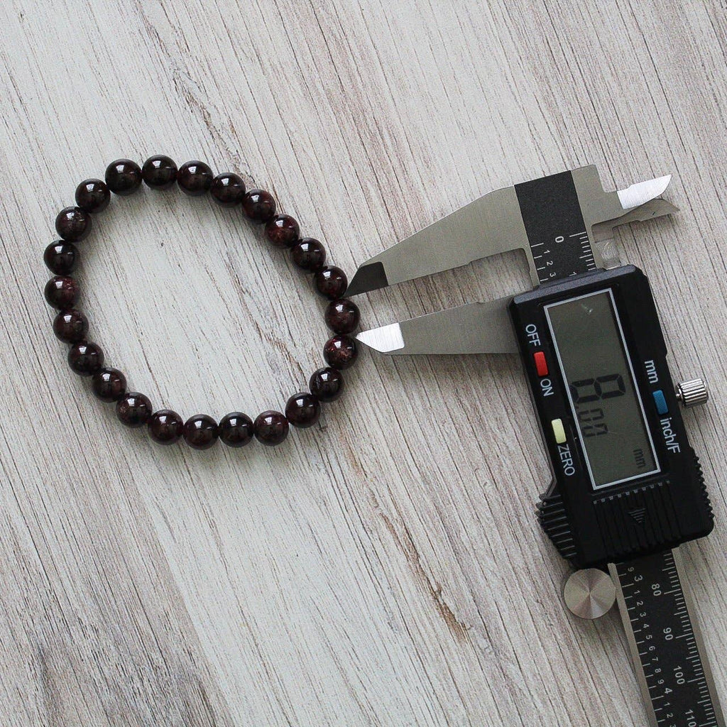 Garnet Bracelet 4mm/6mm/8mm - Crystals & Stones