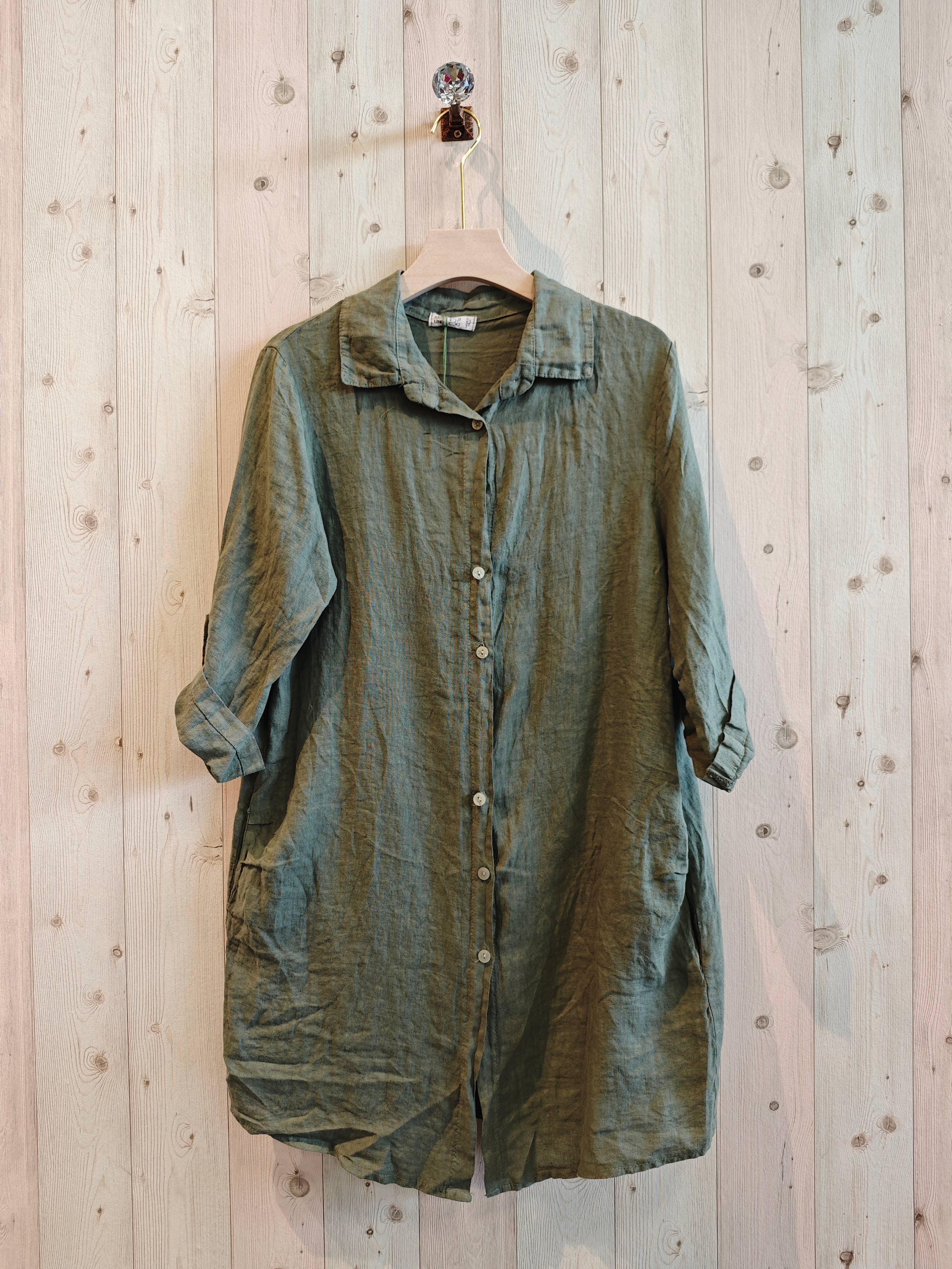 SHORT SHIRT 100% LINEN