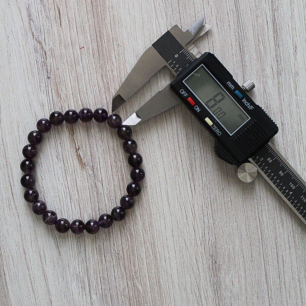 Amethyst Bracelet 4mm/6mm/8mm - Crystals & Stones