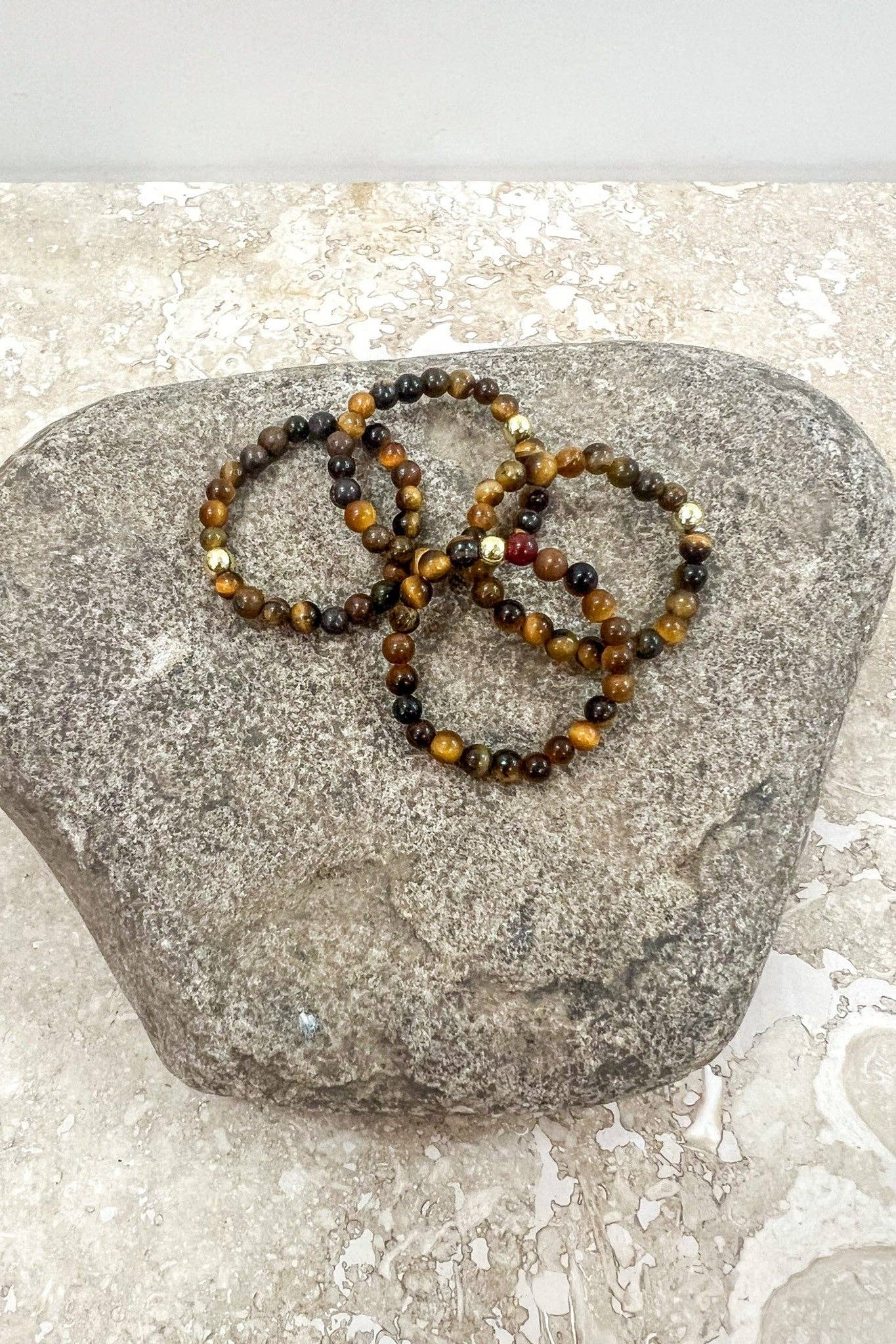 Stretchy Beaded Stack Rings