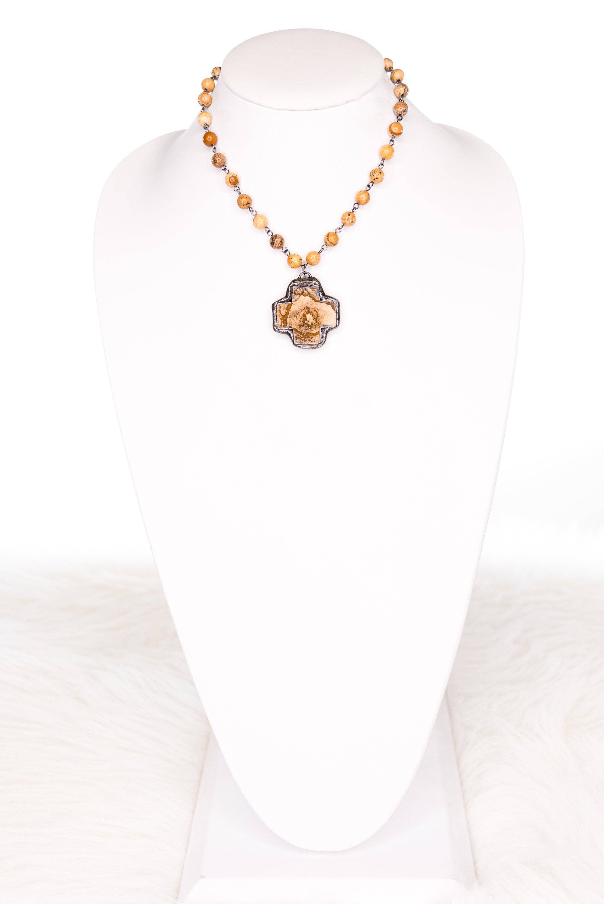 Theresa Necklace in Jasper
