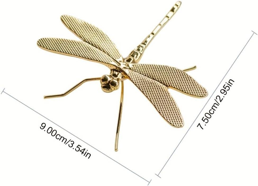 Gold Metal Dragonfly Decor – Tea Pet & Tabletop Accent