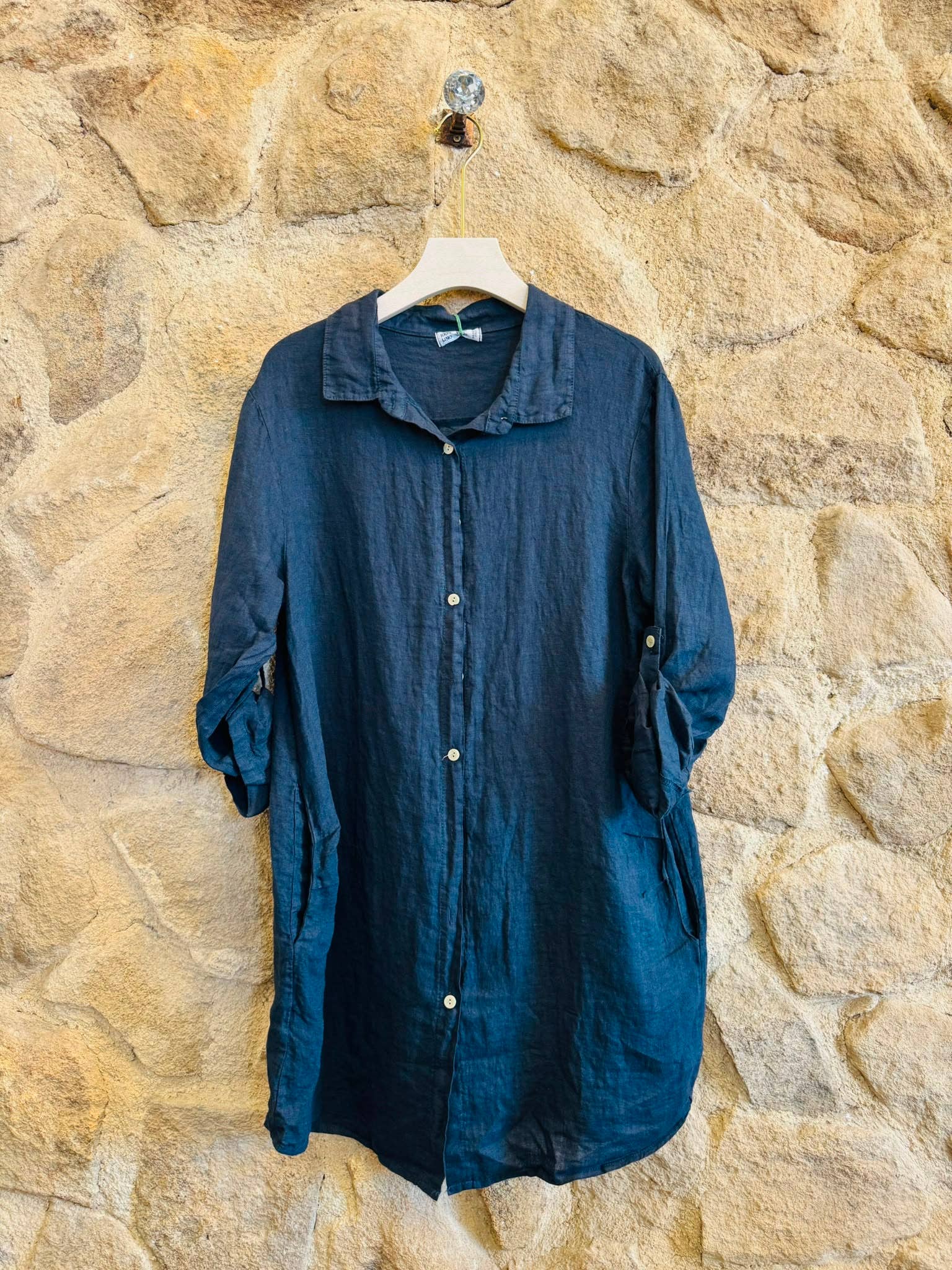 SHORT SHIRT 100% LINEN