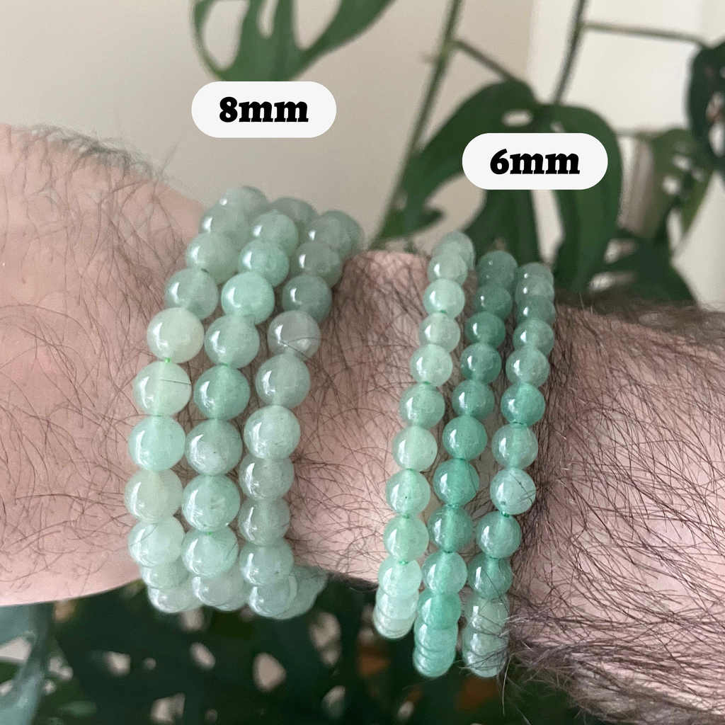 Green Aventurine Bracelet 4mm/6mm/8mm - Crystals & Stones