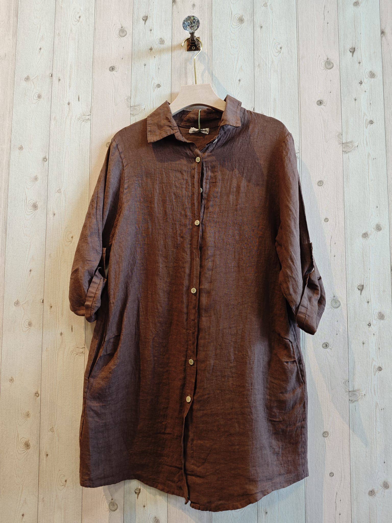 SHORT SHIRT 100% LINEN