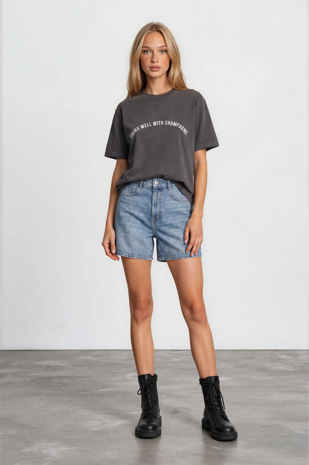 Pairs Well with Champagne® Garment Dye Tee