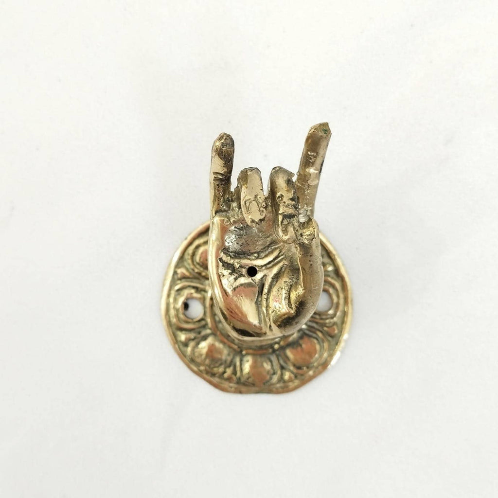 Brass Incense Holder Hand 6 x 4 x 4,5 cm - Two Models
