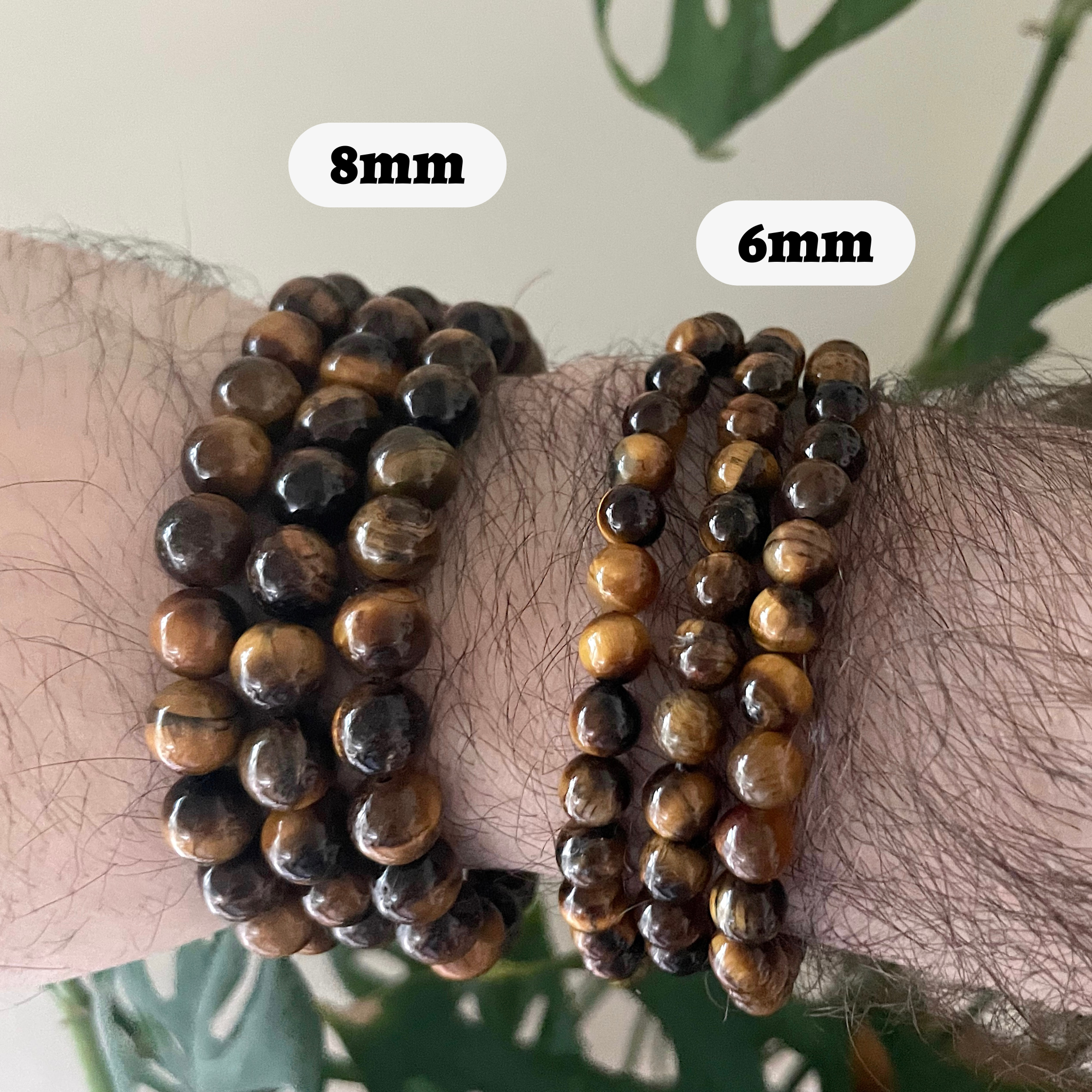 Tiger's Eye Bracelet 4mm/6mm/8mm - Crystals & Stones