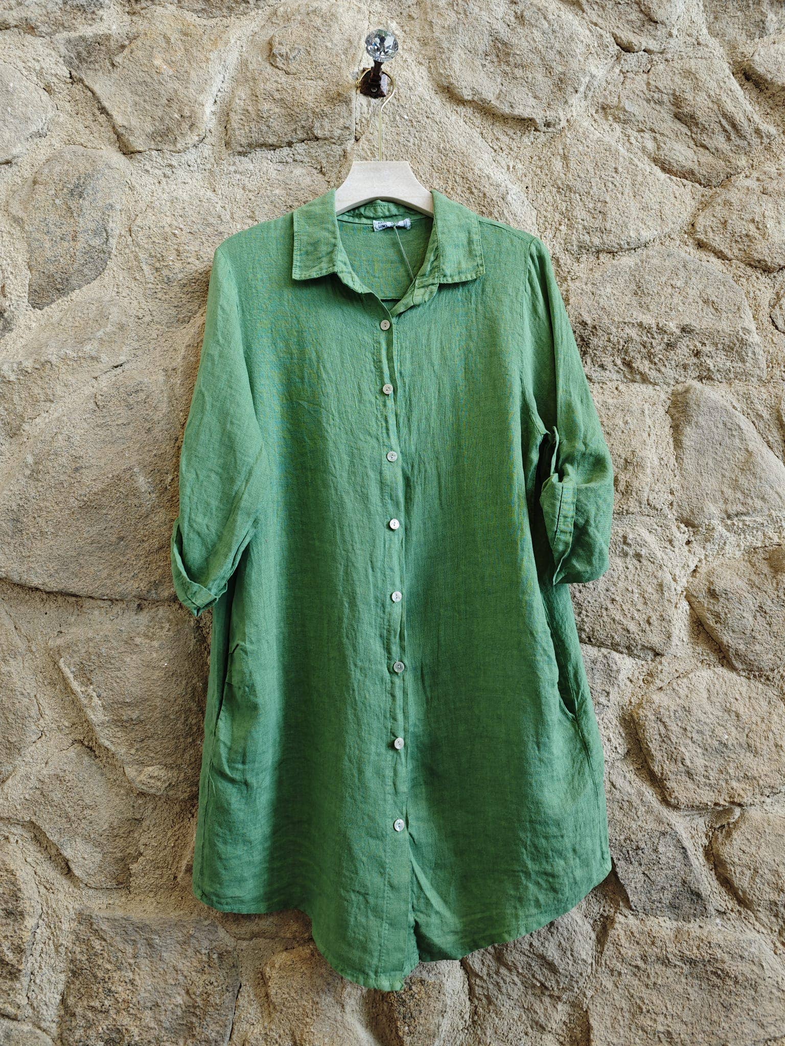 SHORT SHIRT 100% LINEN