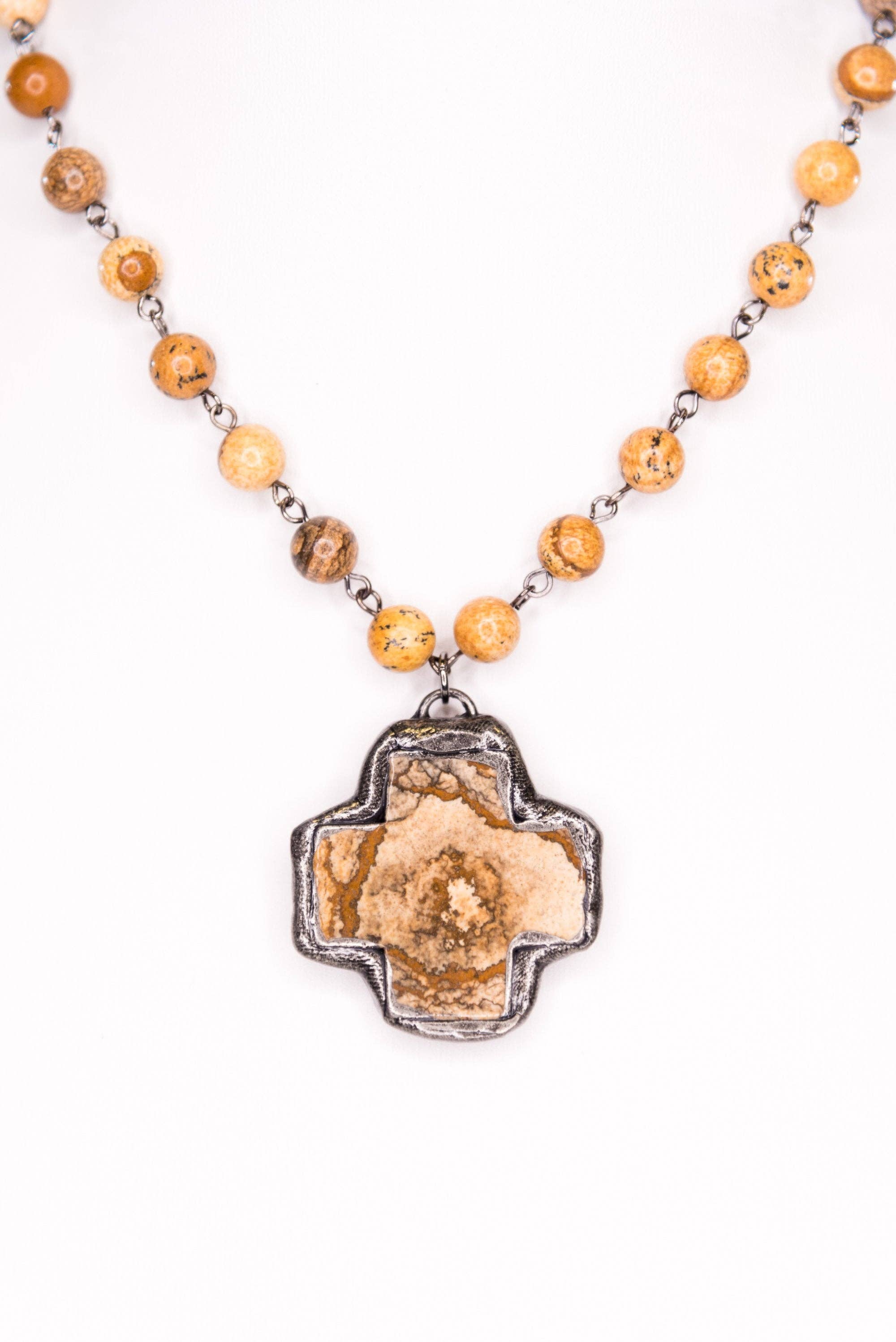 Theresa Necklace in Jasper