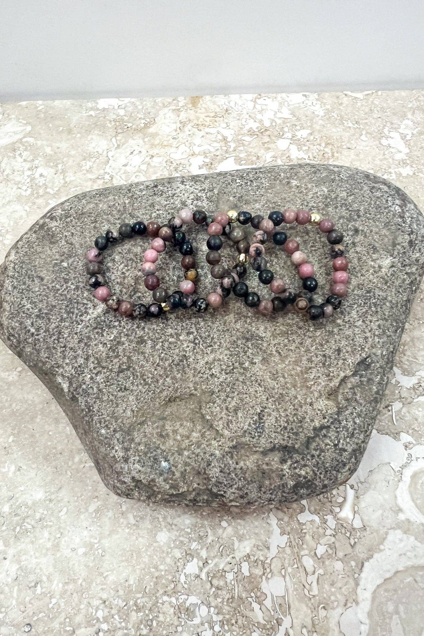 Stretchy Beaded Stack Rings