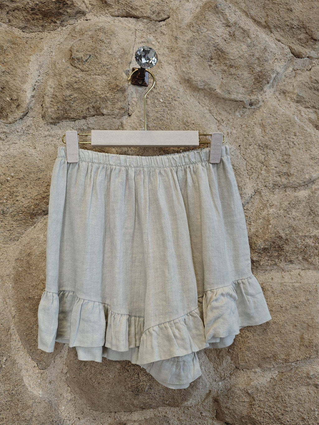 Ref-6575 SHORT LINEN PANTS 100%