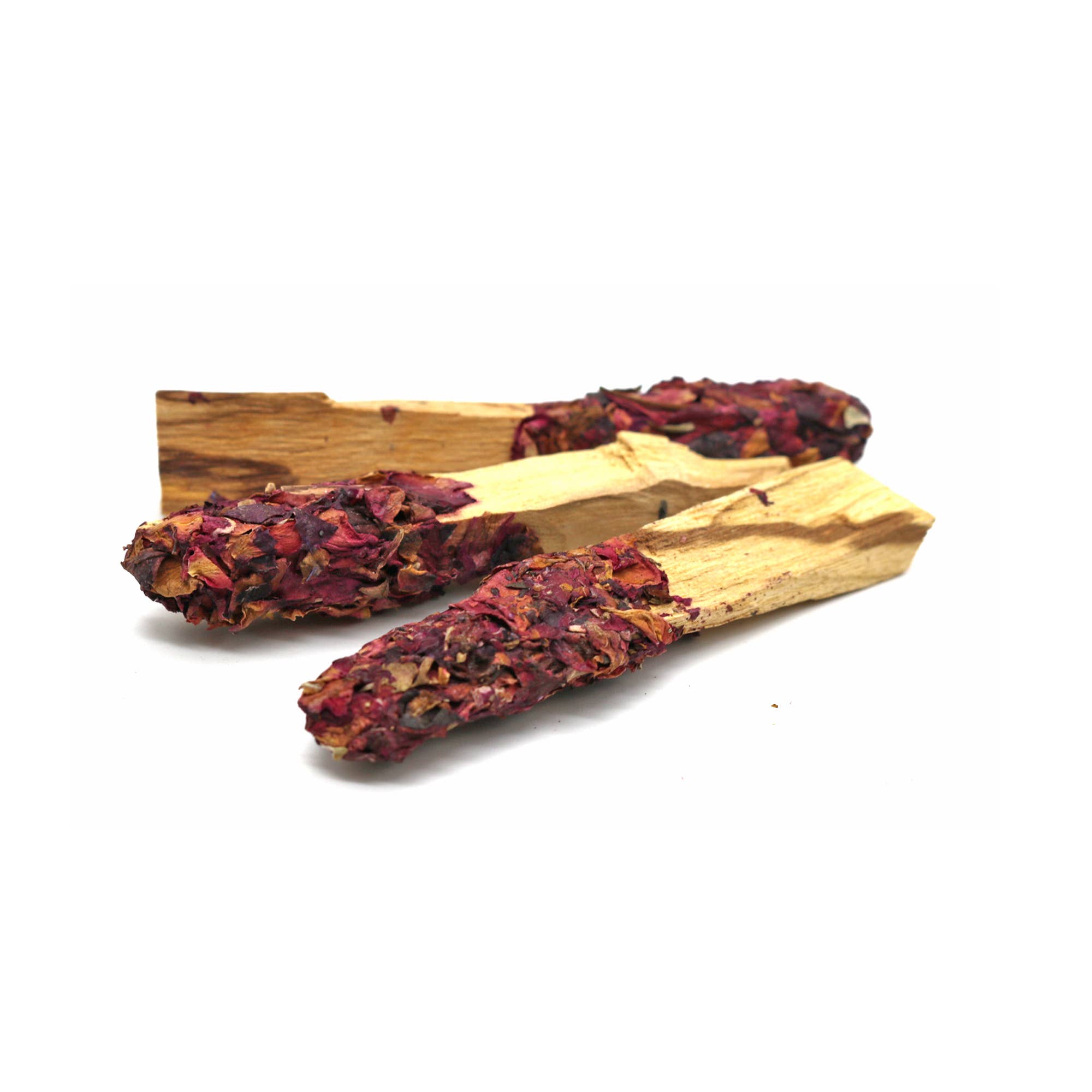 Palo Santo Pops - Dipped Red Rose Petal (3-4 in.)
