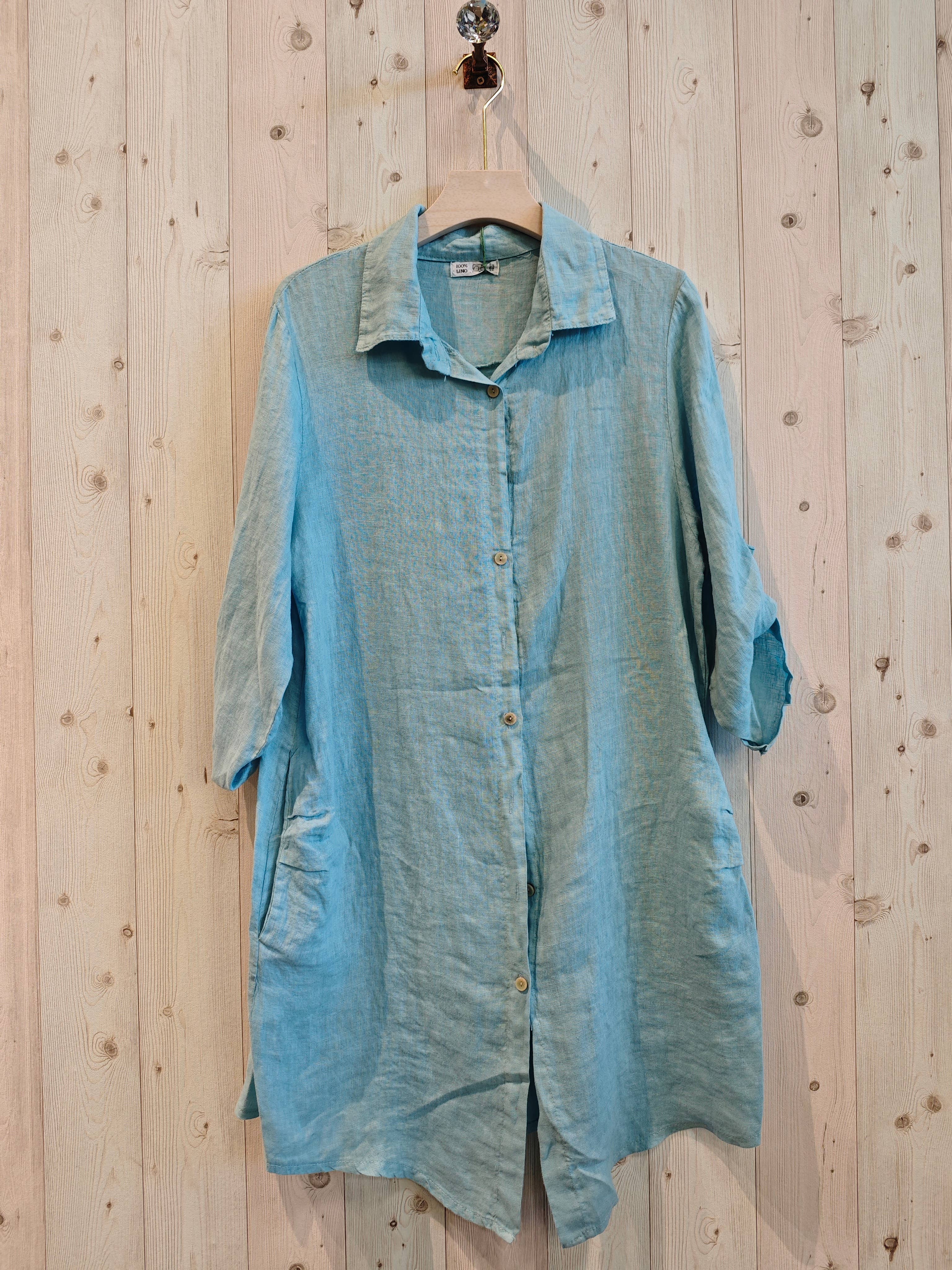 SHORT SHIRT 100% LINEN