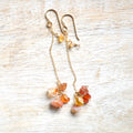 Carnelian Cluster Earrings