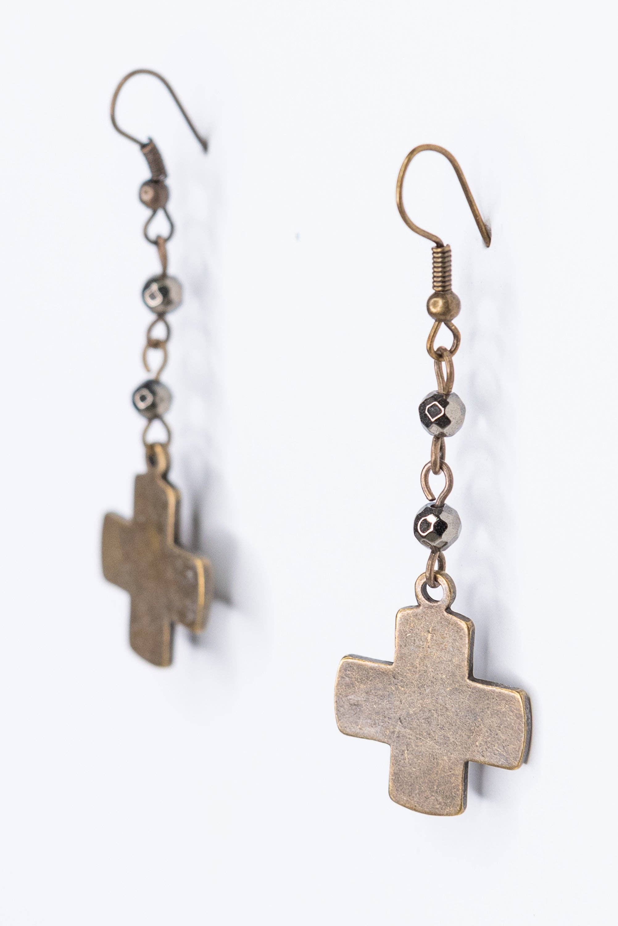 Joan Earrings in Bronze