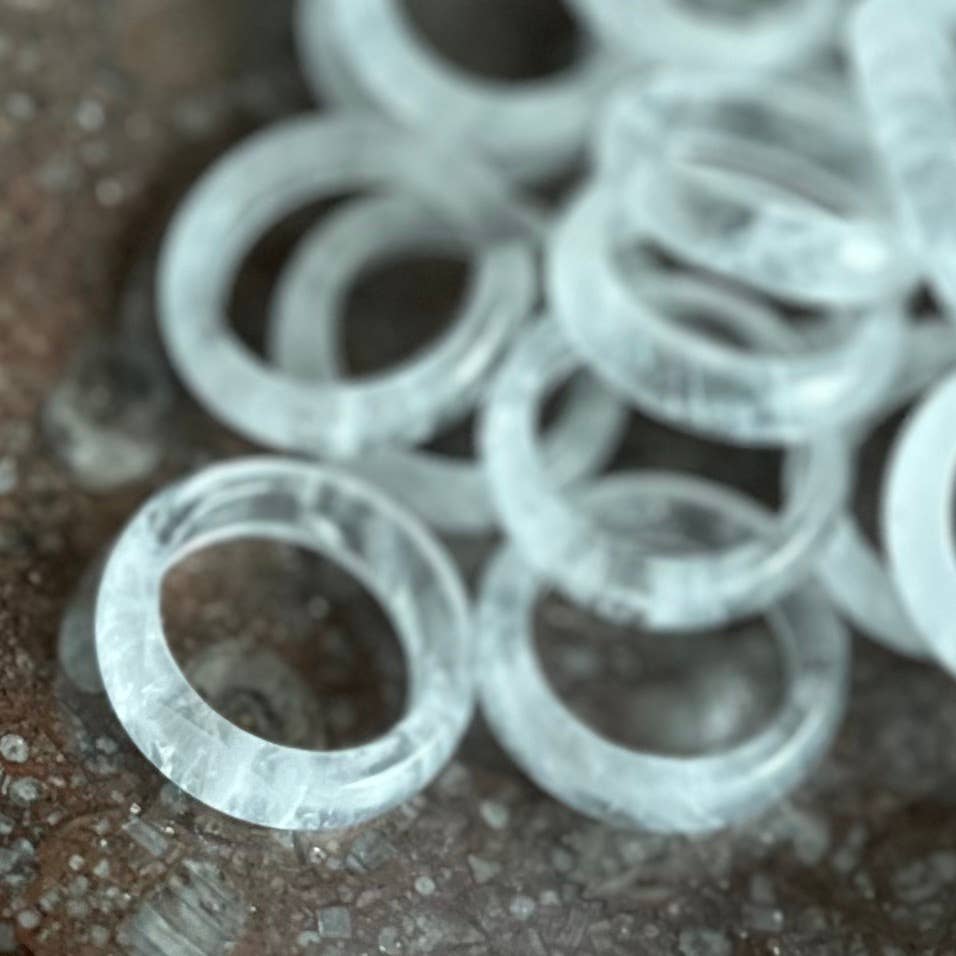Quartz Rings -10 pcs (Crystals & Stones)