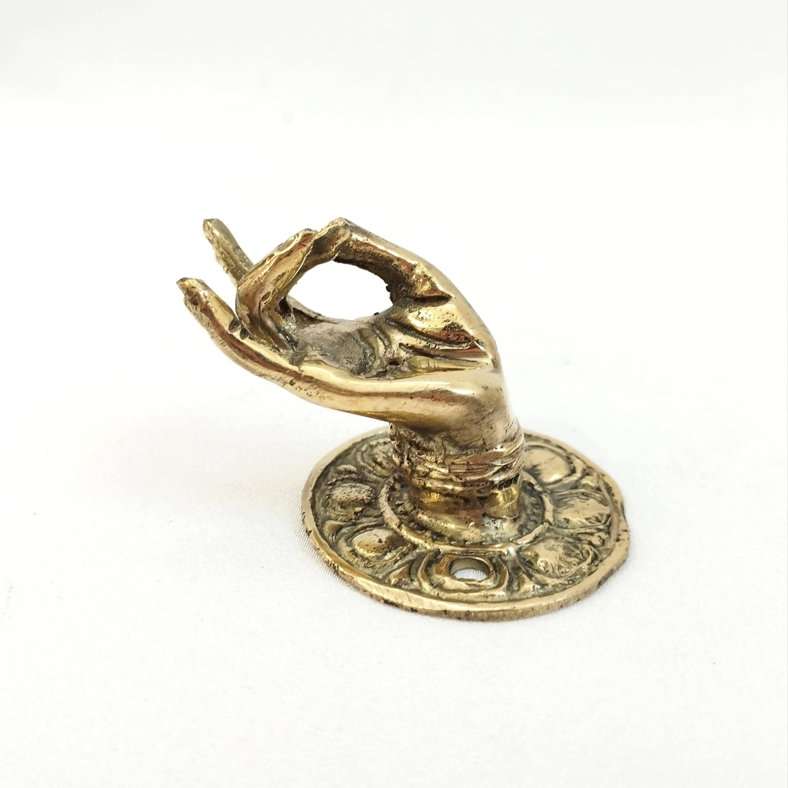 Brass Incense Holder Hand 6 x 4 x 4,5 cm - Two Models