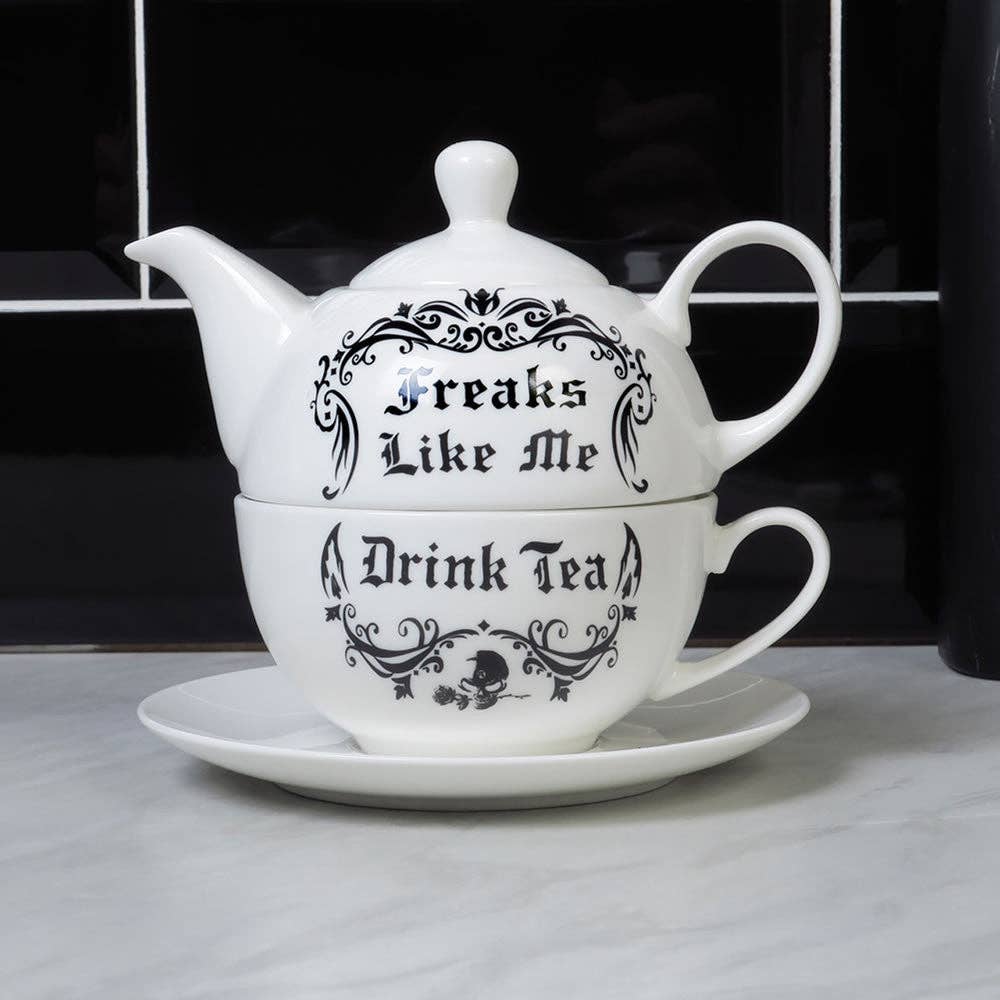Freaks Like Me Drink Tea Set