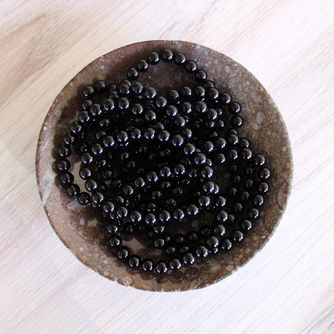 Black Obsidian Bracelet 4mm/6mm/8mm - Crystals & Stones