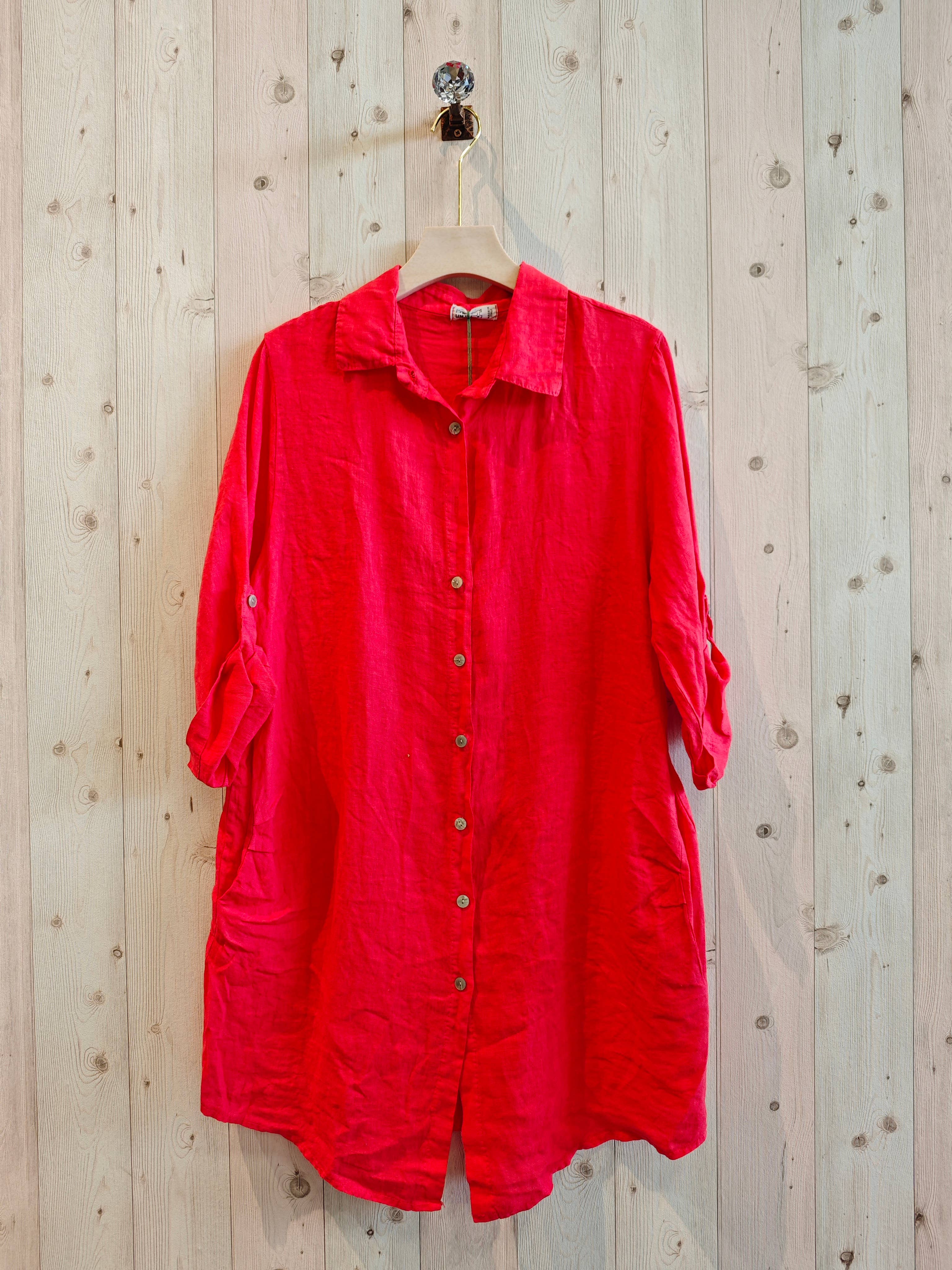 SHORT SHIRT 100% LINEN