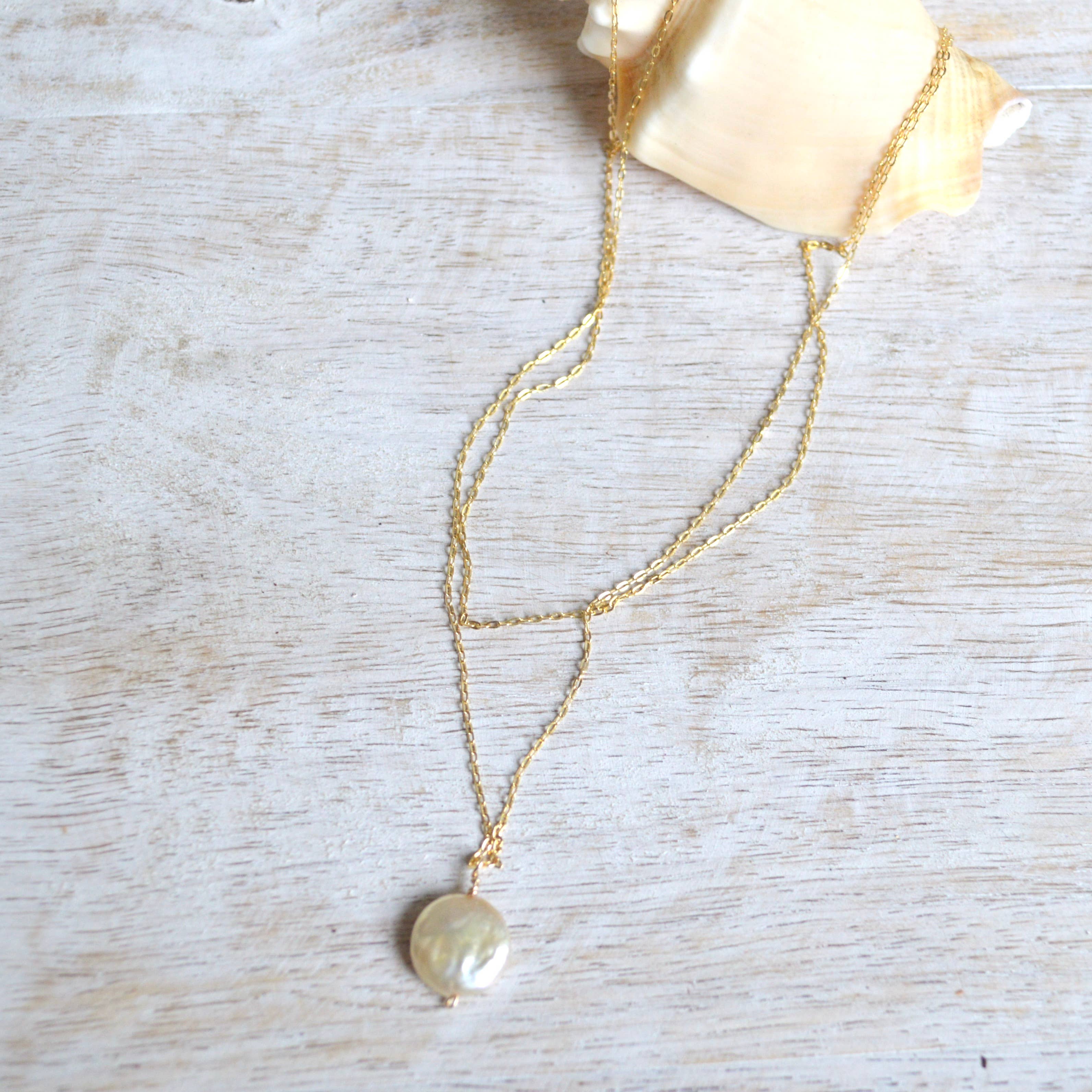 Double Strand Pearl Necklace