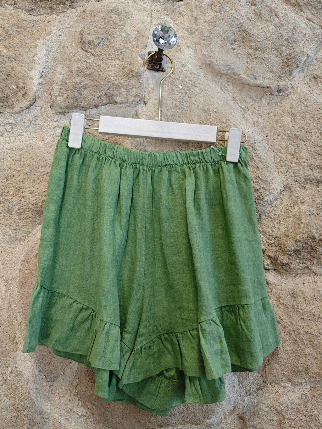 Ref-6575 SHORT LINEN PANTS 100%