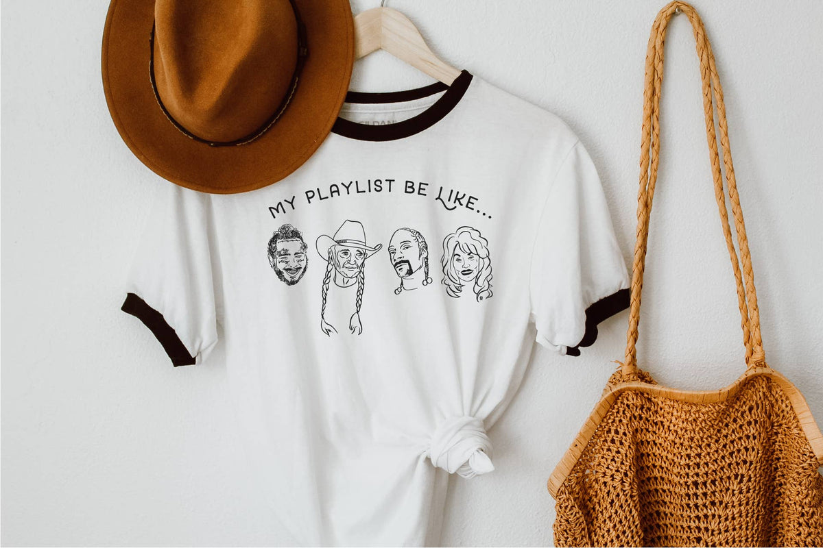 Playlist Ringer Tee