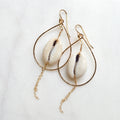 Cowrie Shell Teardrop Earring