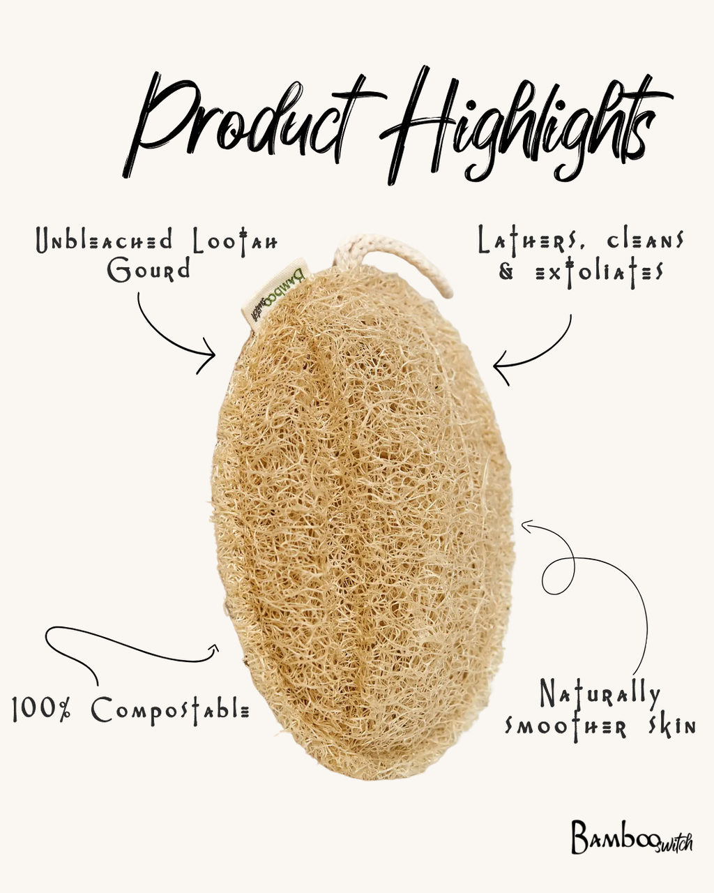 Large Exfoliating Loofah | Oval | Skin Care Bestseller