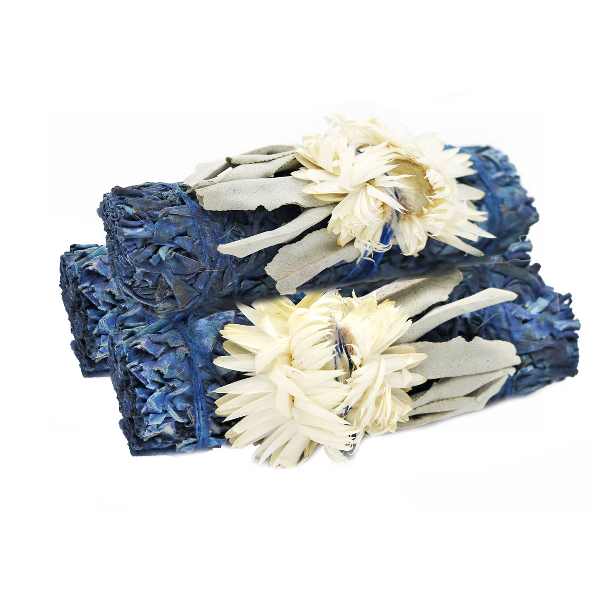 White Sage Smudge Stick, Blue Moon Multi Floral | 4 in.