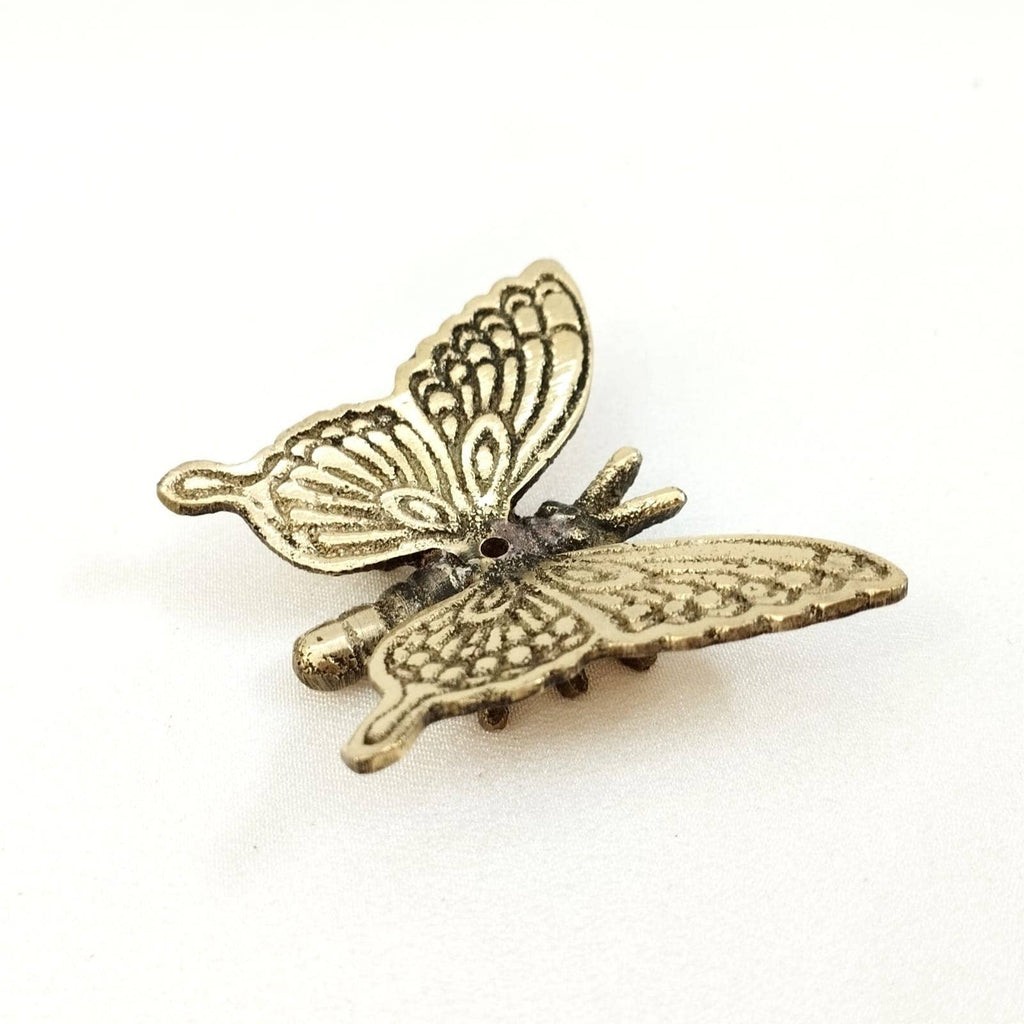 Brass Incense Holder Butterfly - 4,5 x 4 cm / 6 x 5 cm