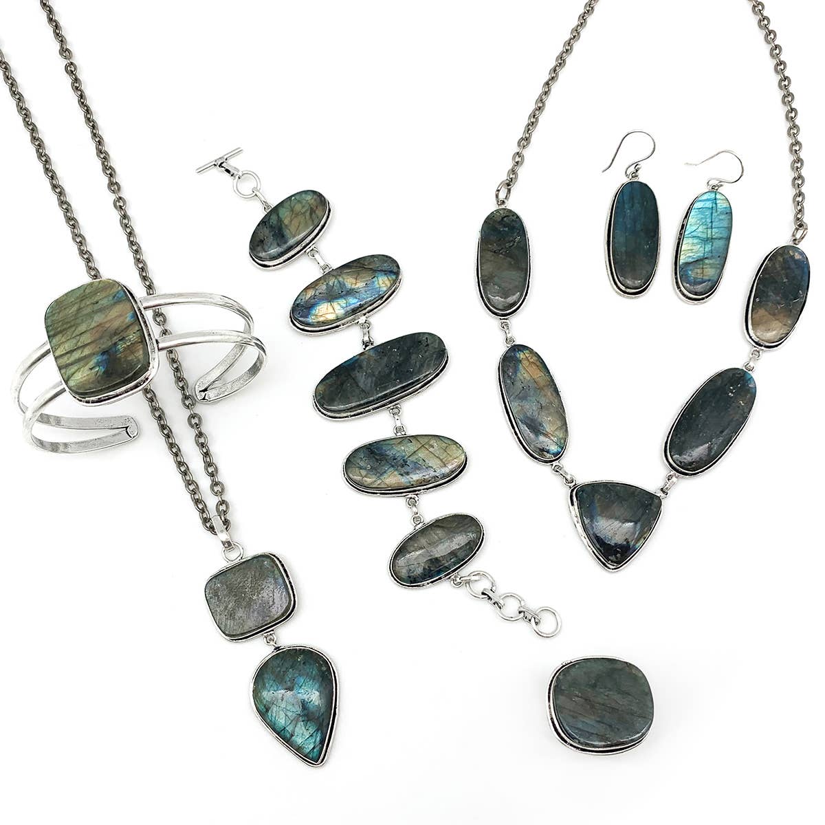 Handcrafted Semiprecious Stone Ring - Labradorite