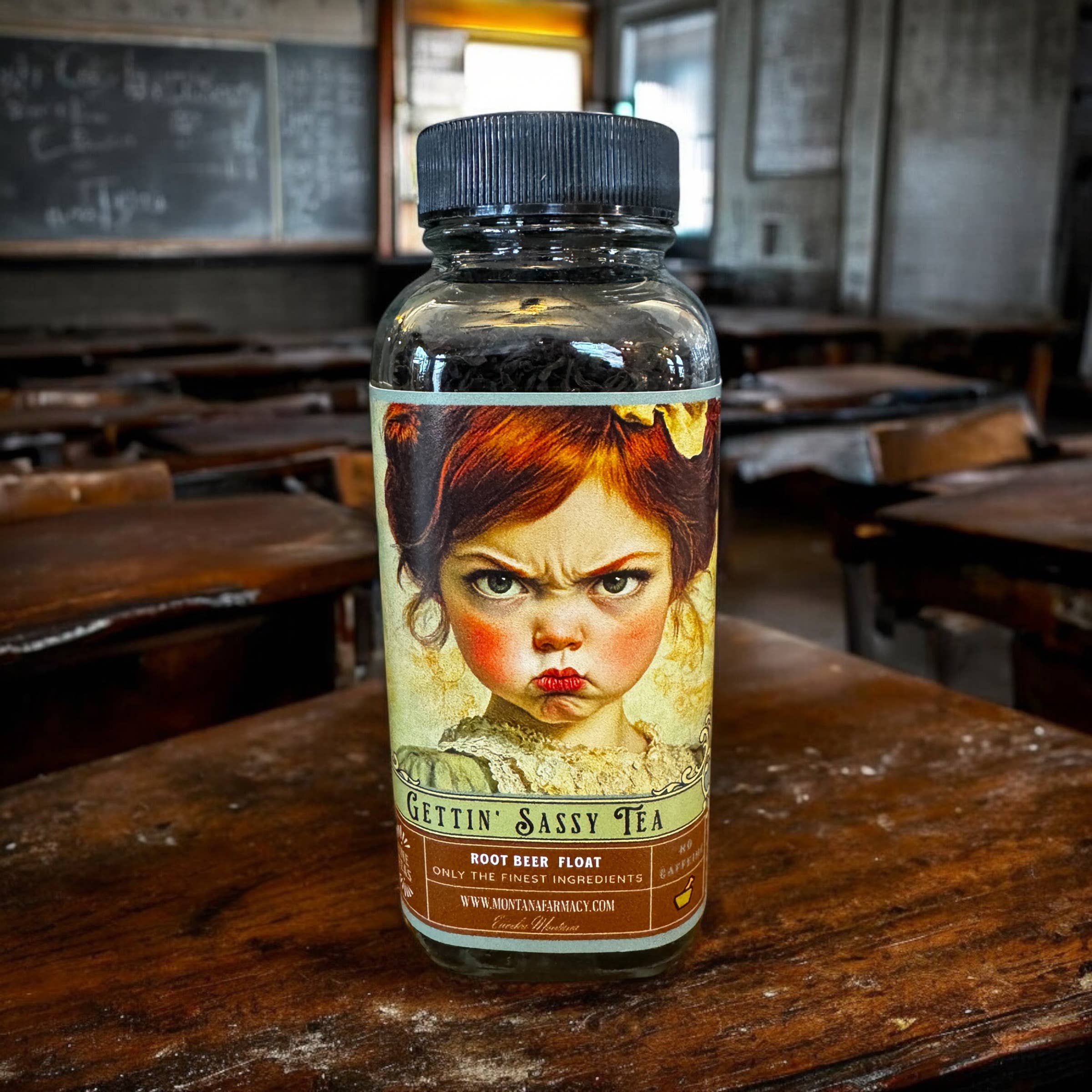 Getting Sassy Vintage Tantrum Child Sassafras root beer Tea