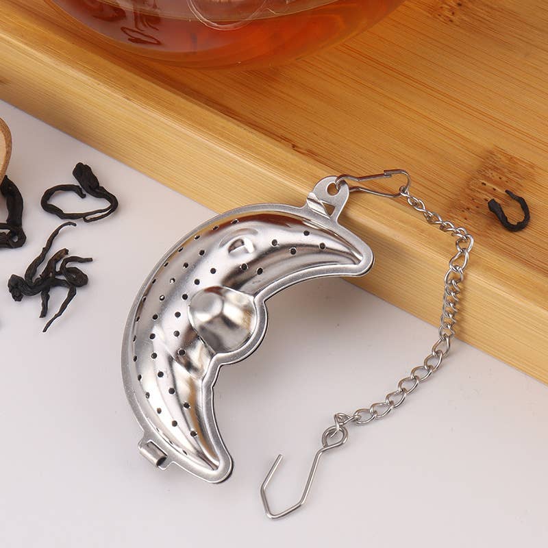 Crescent Moon Shaped Stainless Steel Tea Infuser