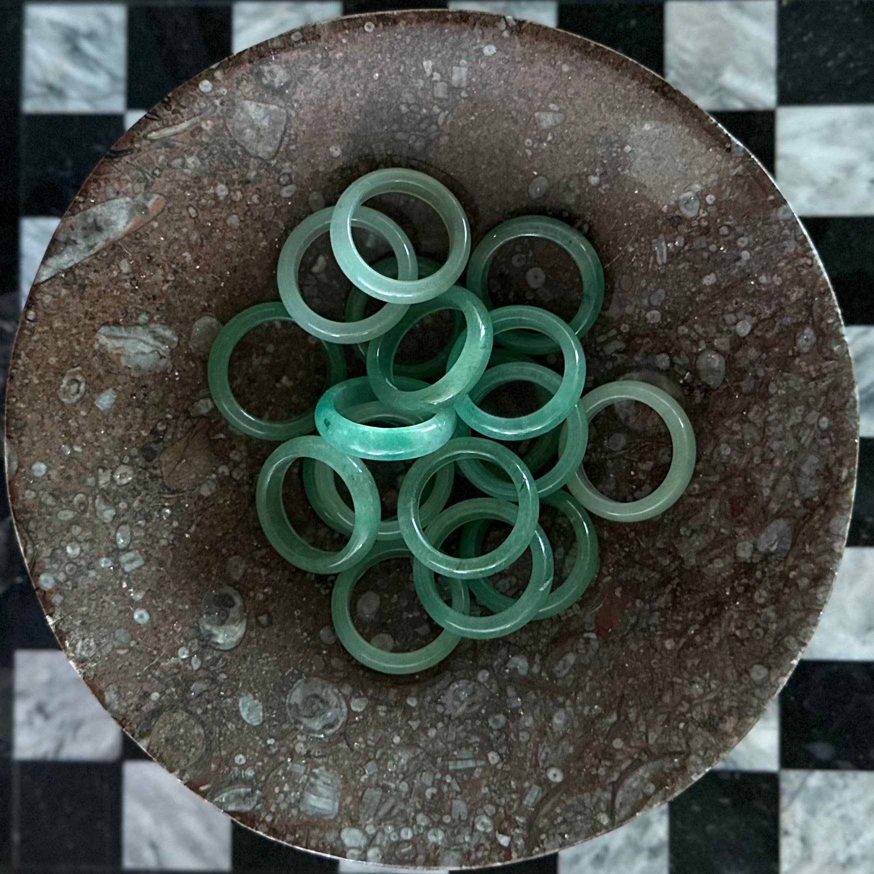 Aventurine Rings -10 pcs (Crystals & Stones)