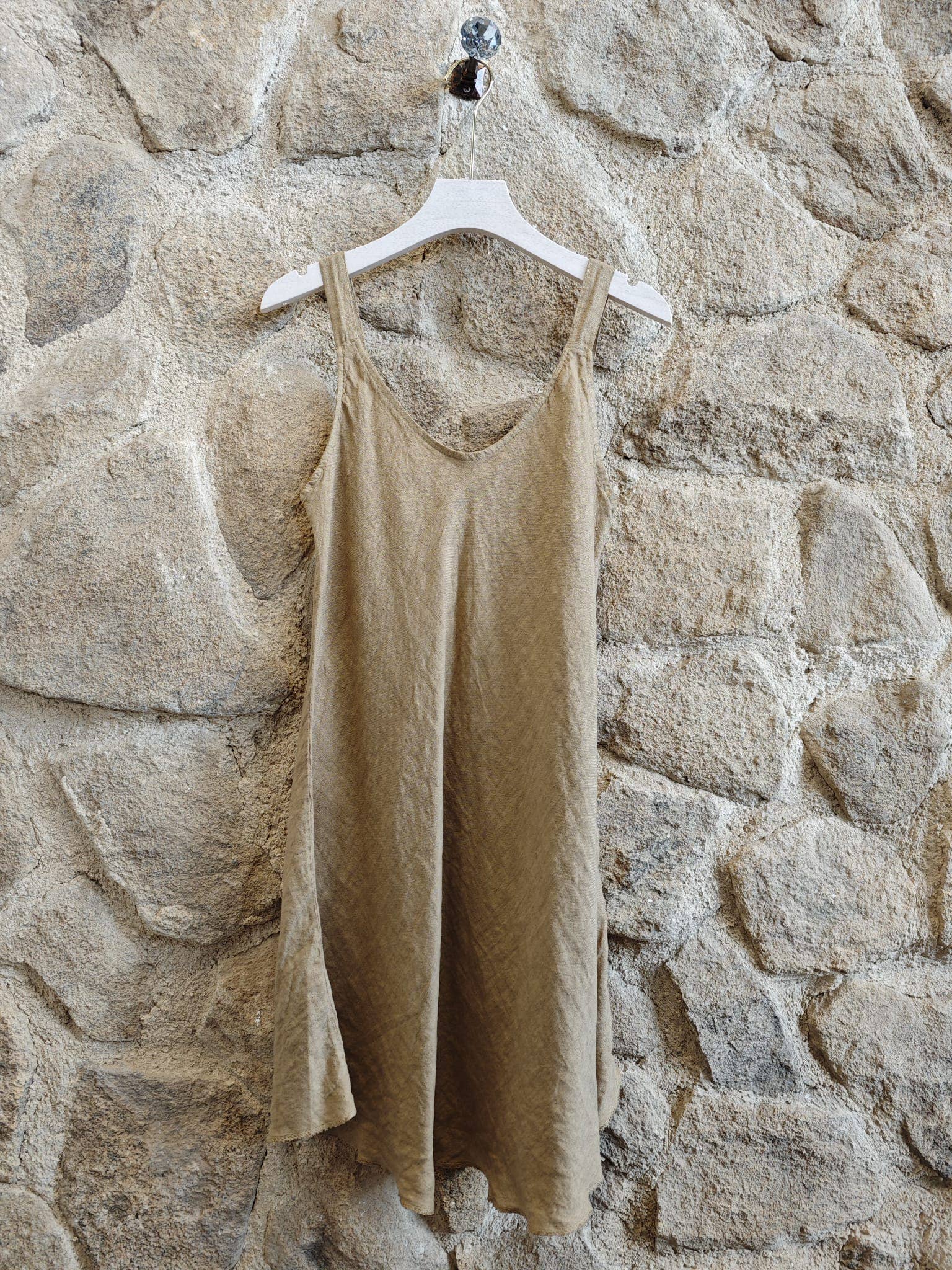 100% Linen Strappy Dress