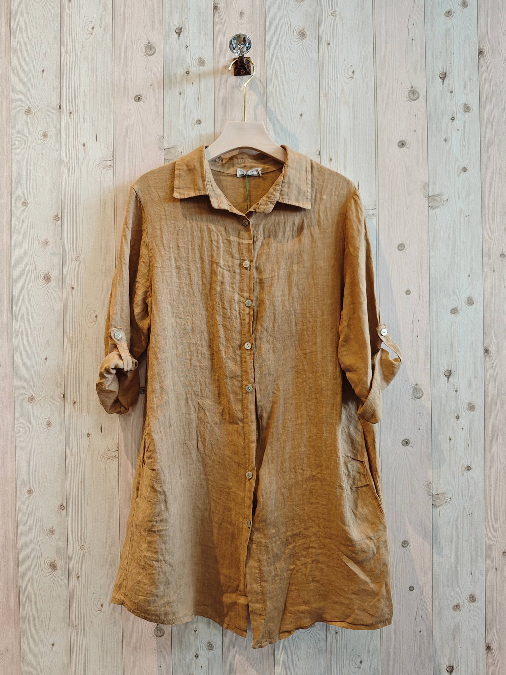 SHORT SHIRT 100% LINEN