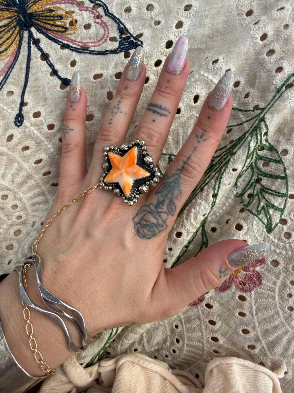Starburst Star Ring