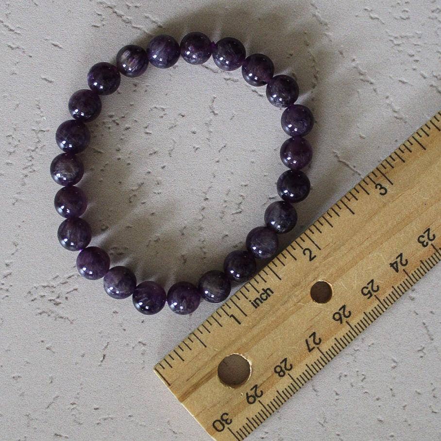 Amethyst Bracelet 4mm/6mm/8mm - Crystals & Stones