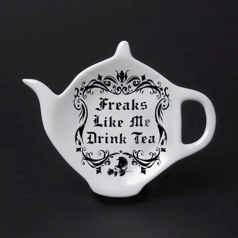 Freaks Like Me Drink Tea Spoon Rest