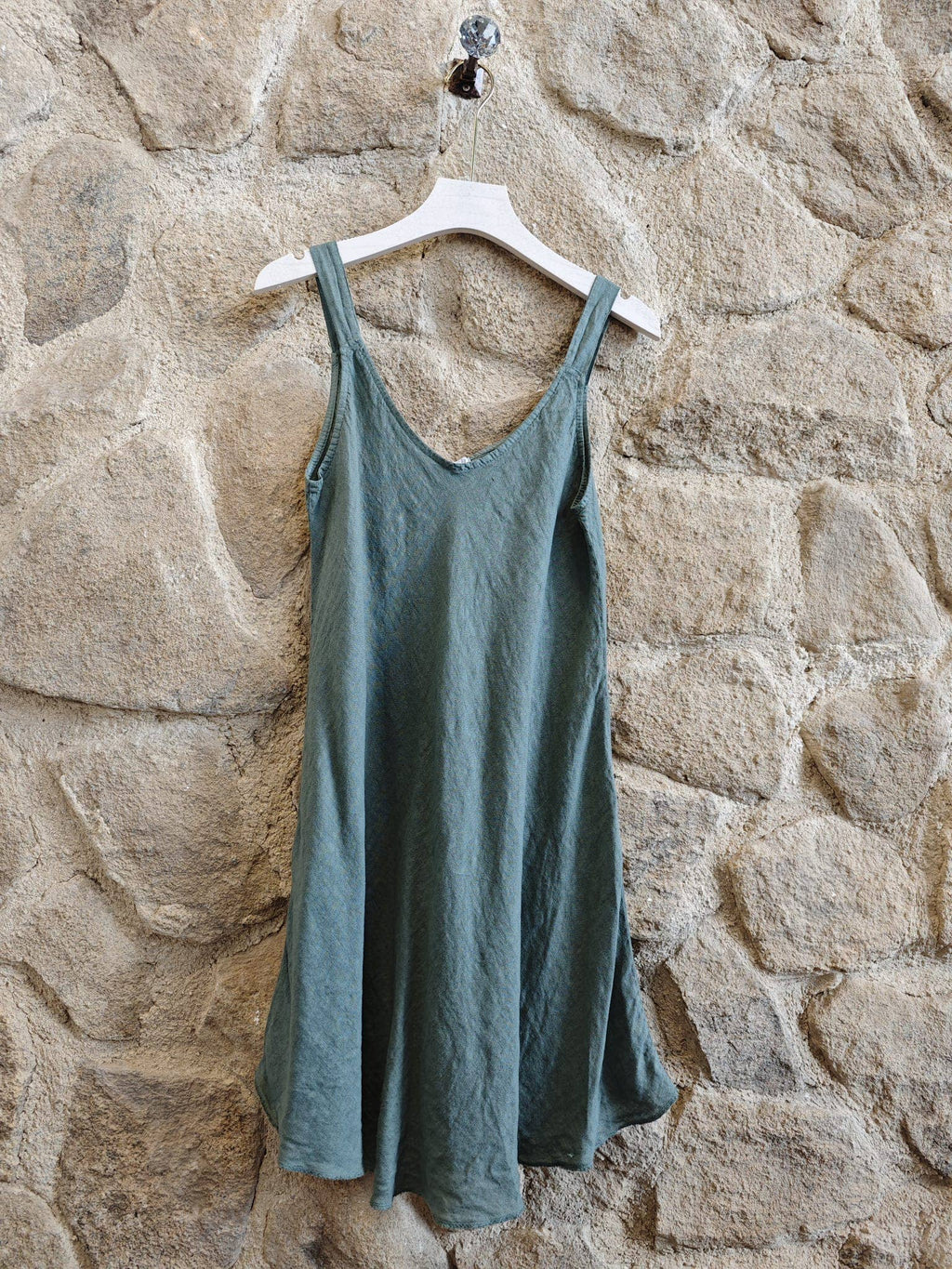 100% Linen Strappy Dress