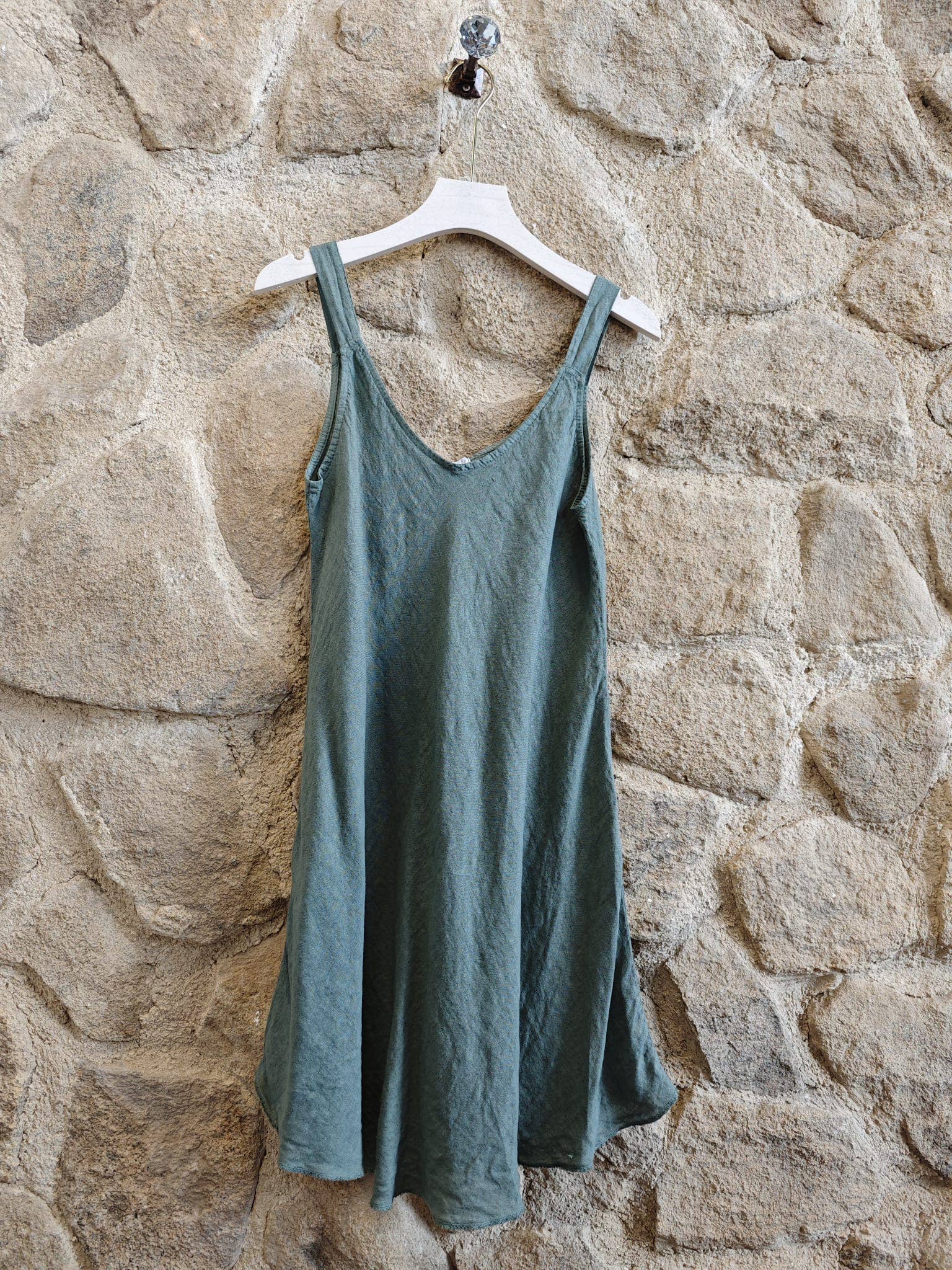 100% Linen Strappy Dress