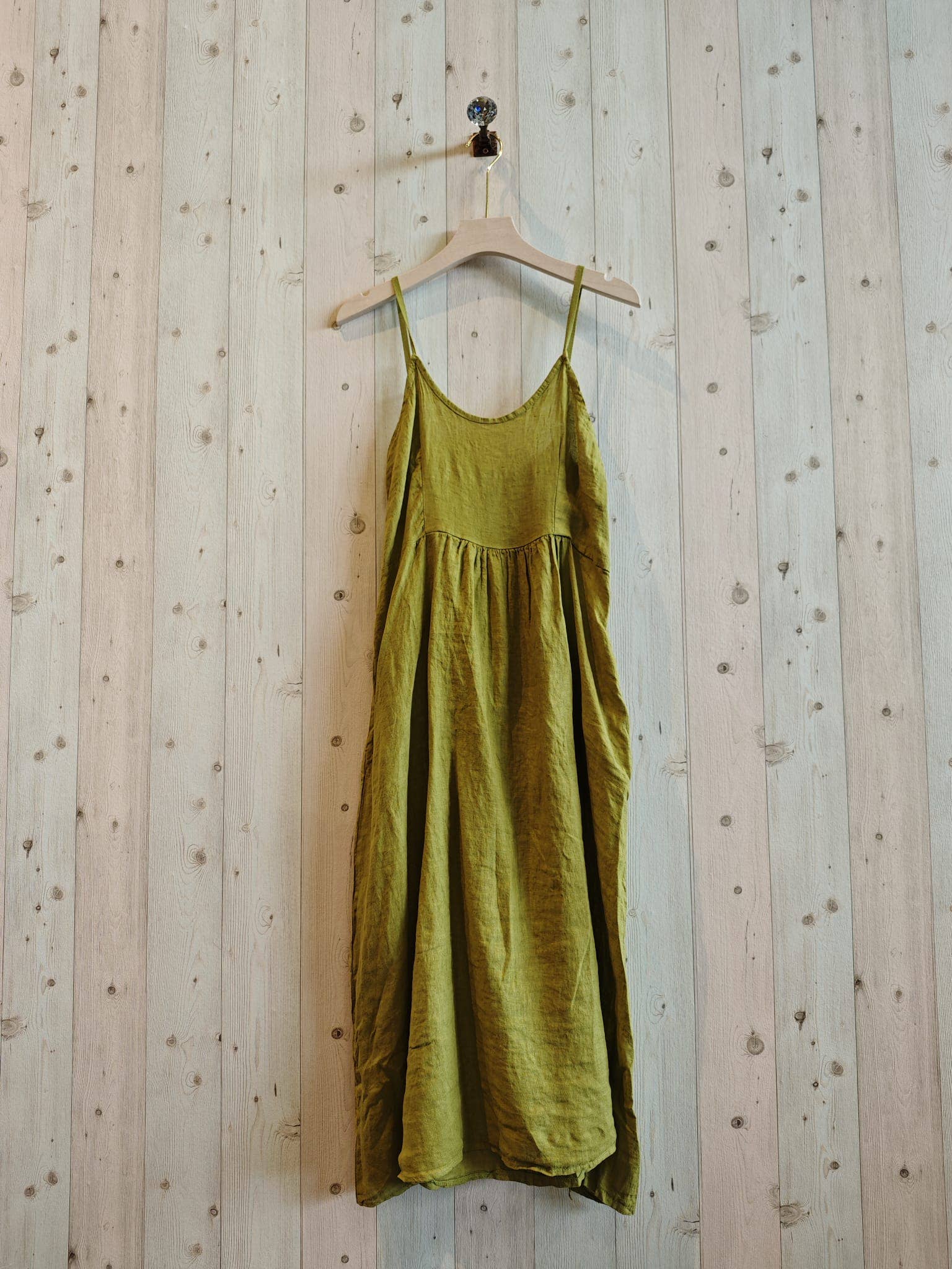 STRAPPY DRESS 100% LINEN