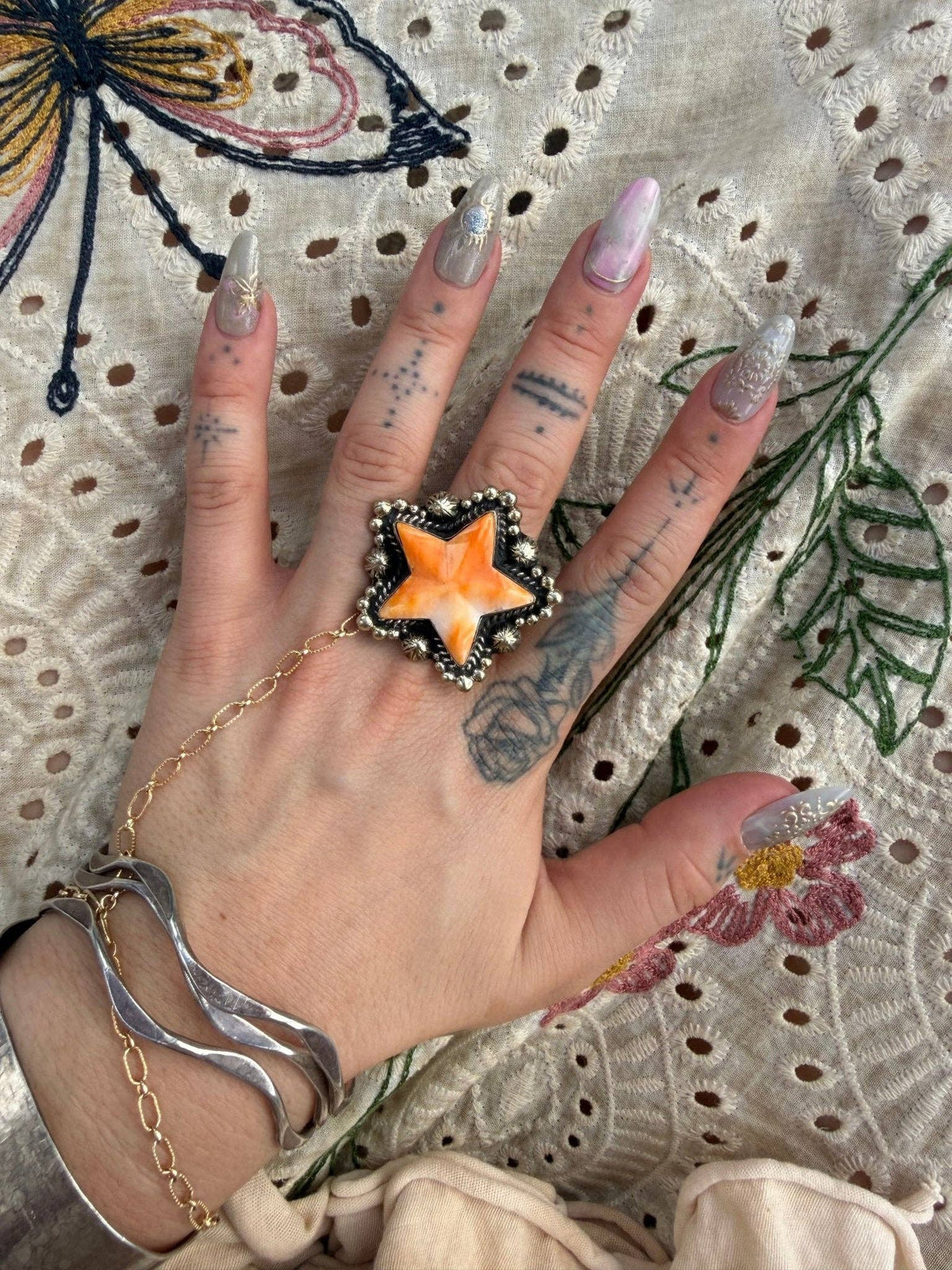 Starburst Star Ring