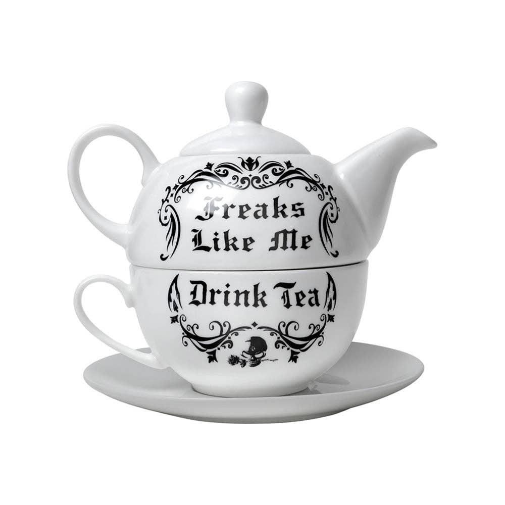 Freaks Like Me Drink Tea Set