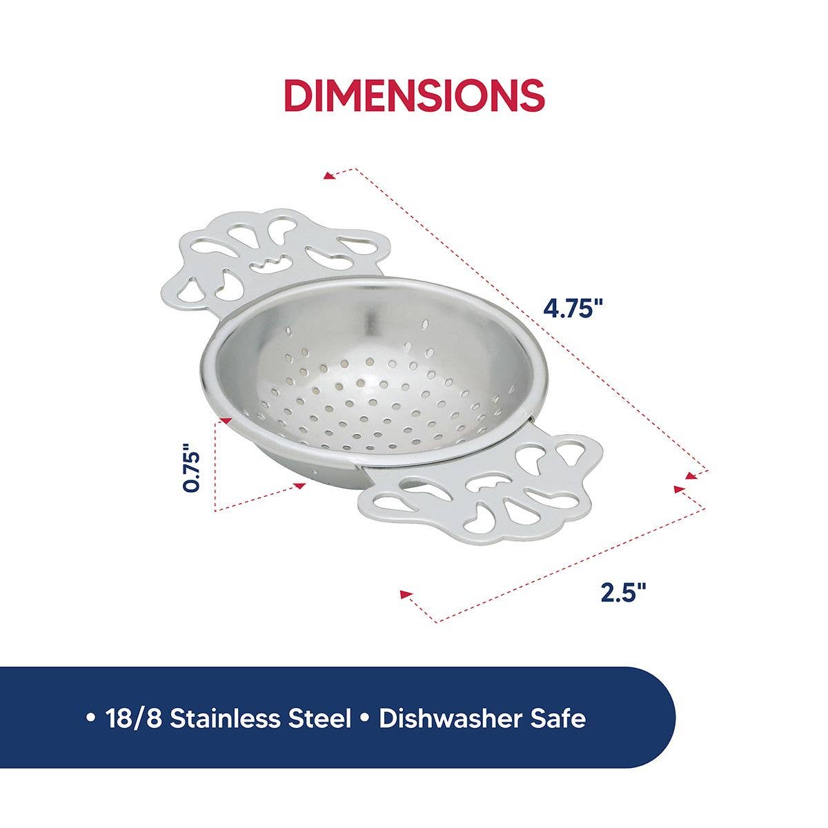English Tea Strainer for Loose Leaf Tea