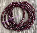 Faceted Natural Garnet Crystal Healing Stretch Bracelet