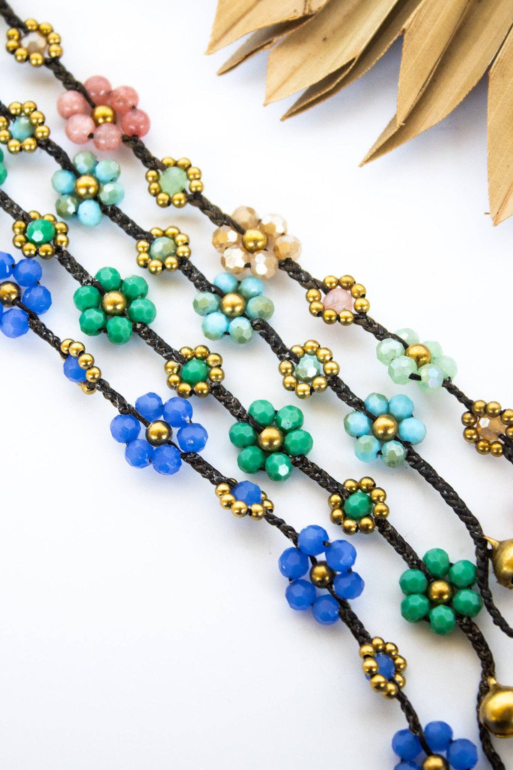 Crystal Flower Bracelet 5-Pack